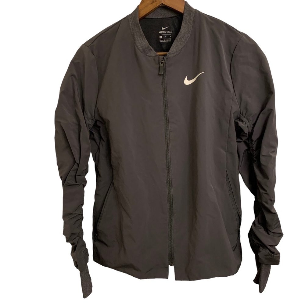 Nike Shield Bomber Jacket Gray Women’s Medium